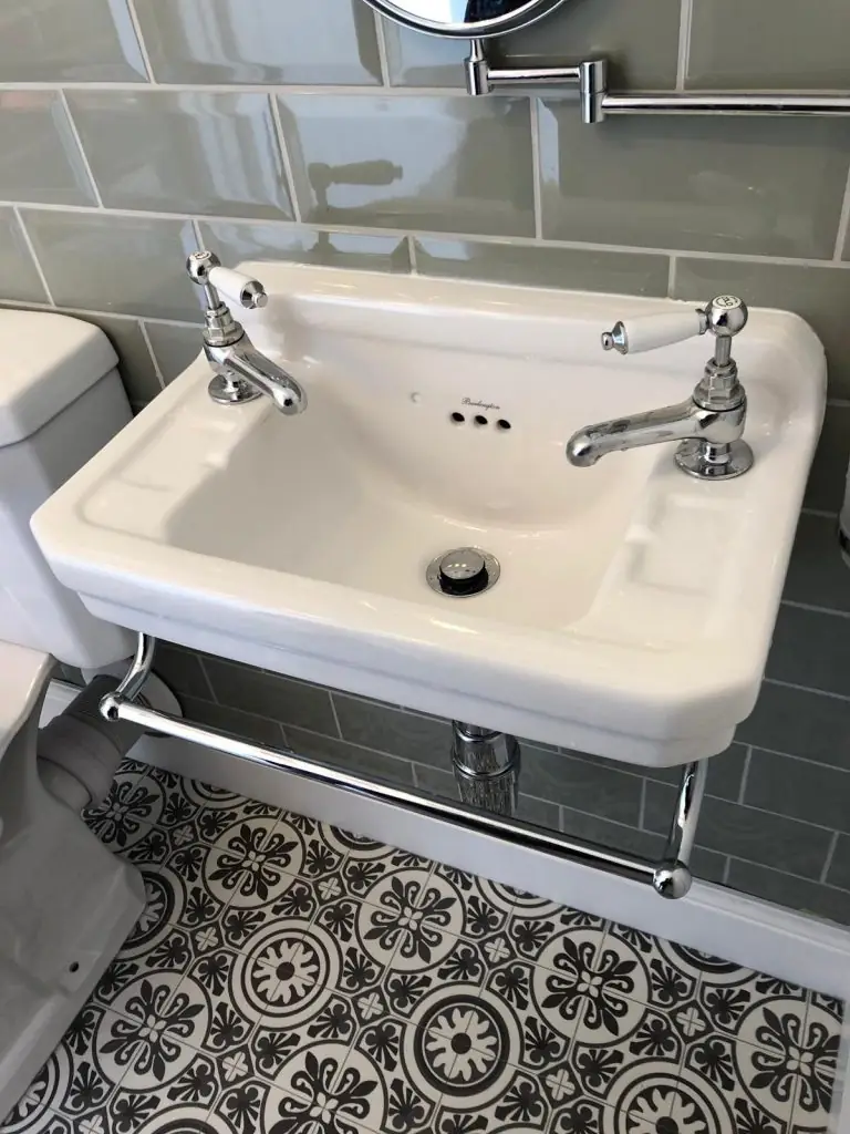 Newly installed sink and taps by Georgio's